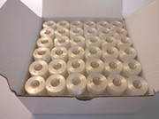 APW-40S2, Size A, Plastic Sided, 40S/2 White Color, 144pcs